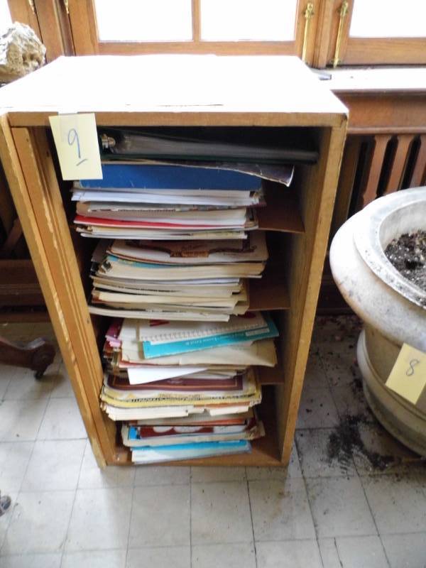 Sheet Music and Shelf