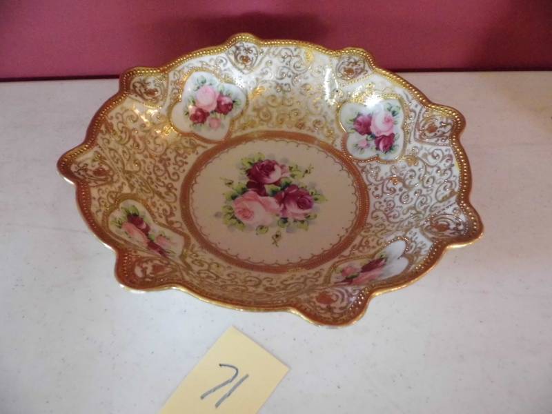 Occupied Japan Floral Bowl