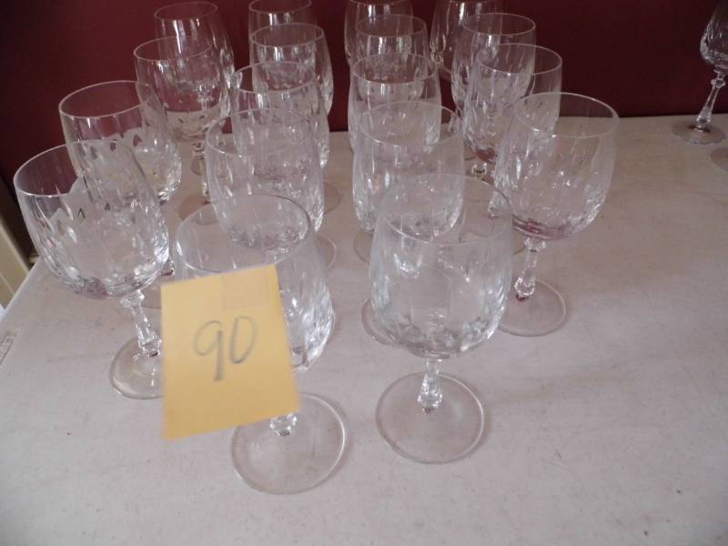 Lot of 22 Gorham Lead Crystal Glasses
