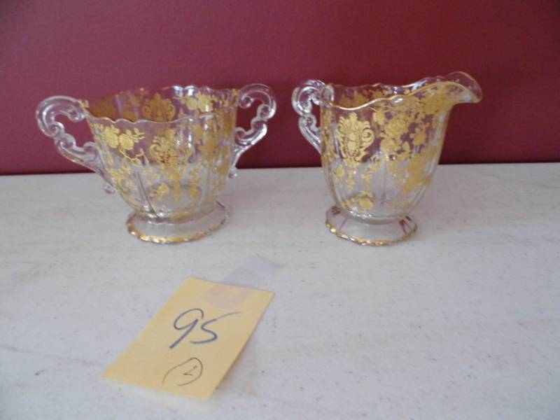 Fostoria Cream and Sugar