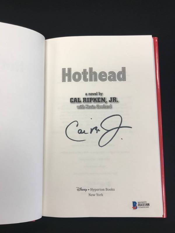 CAL RIPKEN JR AUTOGRAPHED HOTHEAD BOOK