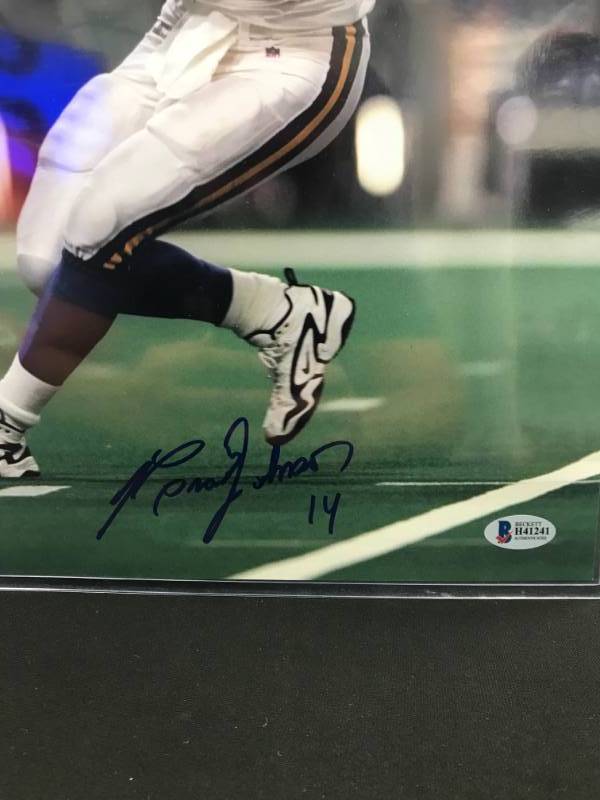 BRAD JOHNSON AUTOGRAPHED 11X14 PHOTO