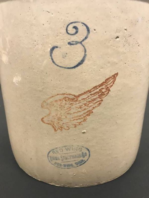 3 GALLON RED WING CROCK