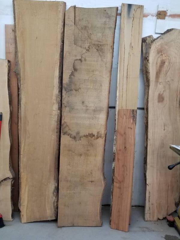 lot 1230 image: Live Edge White Oak Board