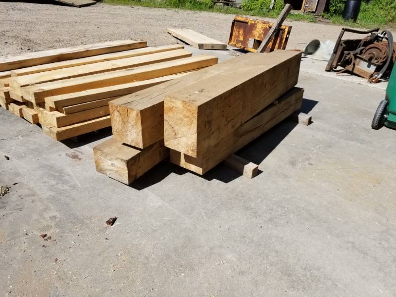lot 1236 image: Lot of (4) White Oak Boards