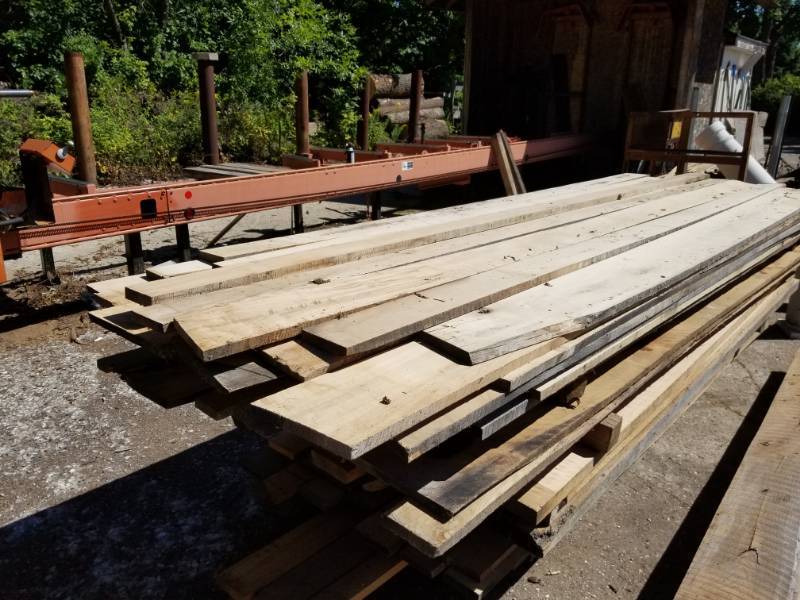 lot 1238 image: Lot of (Approximately 30) Hard Maple Drawer Stock Boards