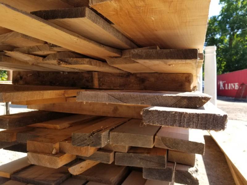 lot 1239 image: Lot of (15) White Oak Boards