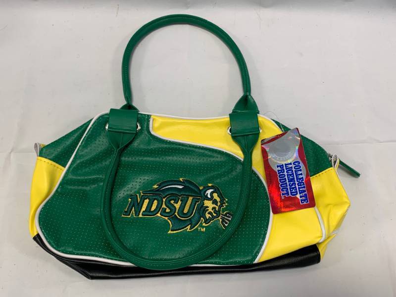 lot 2 image: NDSU Bison Womens Purse Clutch Bowler Style Bag