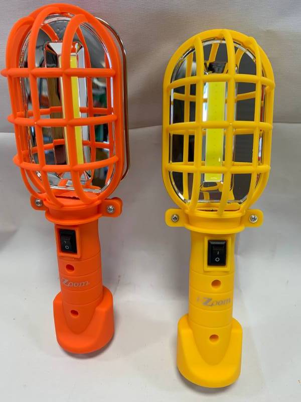 lot 24 image: Lot of 2 COB LED Utility Magnetic Work Lights New