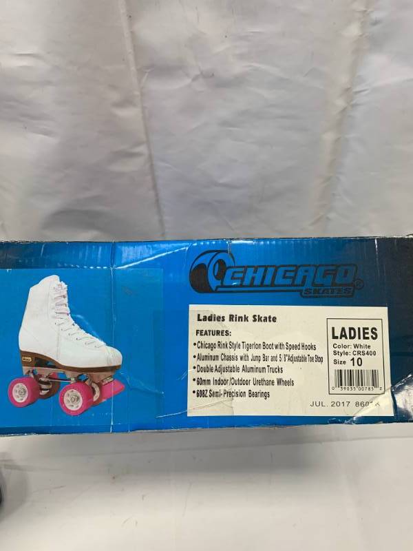 lot 38 image: Womens Size 10 Chicago Roller Skates