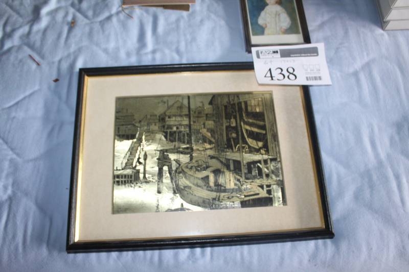 lot 438 image: Ships Framed Matted Wall Art