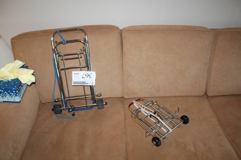 lot 367 image: Lot of (2) Rolling Luggage Carts