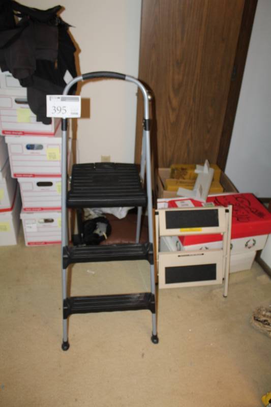 lot 395 image: Lot of (2) Cosco Step Stool, Ever-Ready Ready-Steps