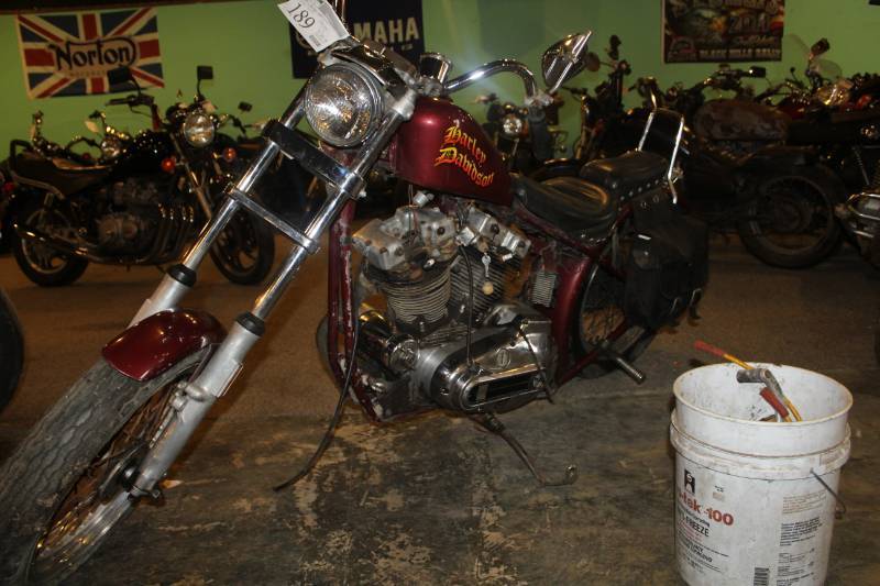 lot 189 image: 1976 Harley-Davidson 1000 Sportster Motorcycle Custom Frame