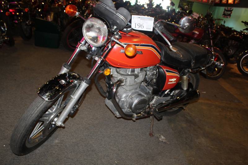 lot 196 image: 1978 Honda CB 400 A Hawk Hondamatic Motorcycle