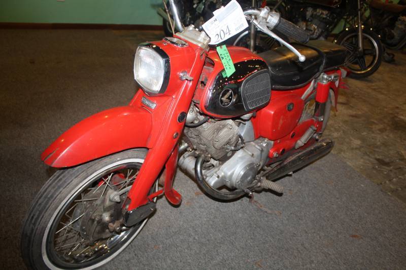 lot 204 image: 1965 Honda CA 150 Motorcycle