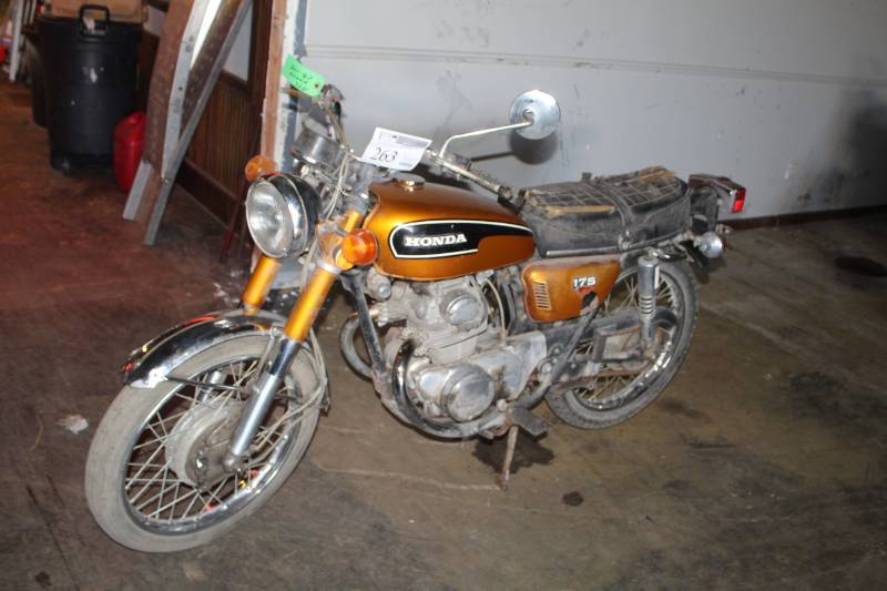 lot 263 image: 1972 Honda CB 175 Motorcycle