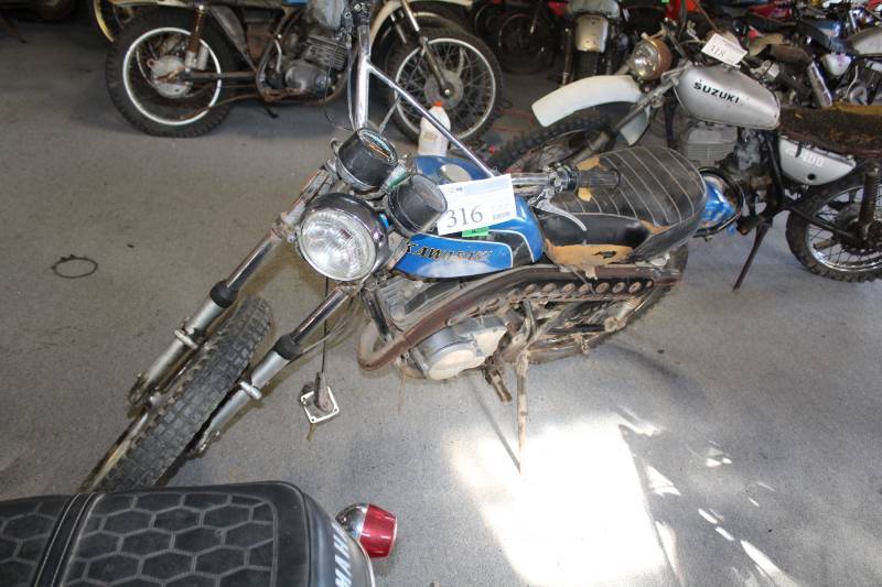 lot 316 image: 1973 Kawasaki F7 175 Motorcycle