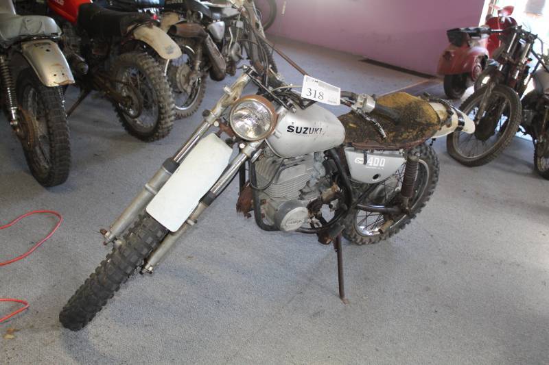 lot 318 image: 1974 Suzuki TS 400 Motorcycle