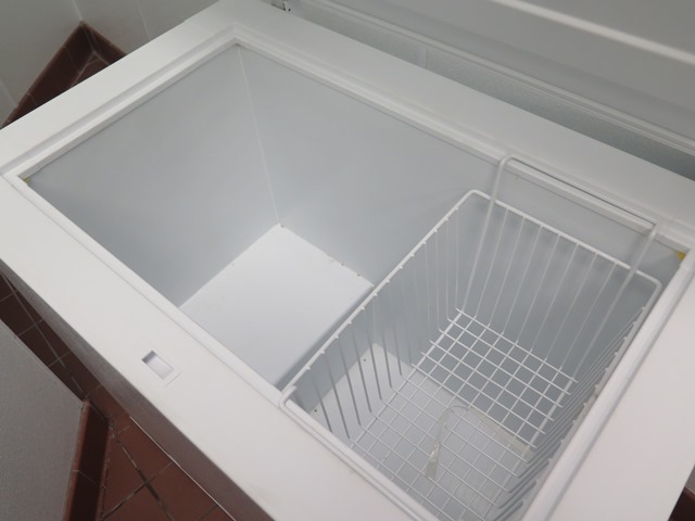 lot 29 image: Frigidaire Commercial Chest Freezer, 37x24x35Runs Freezes