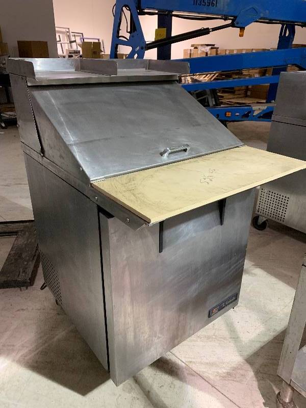 lot 24 image: True Single Door Prep table Runs Cools