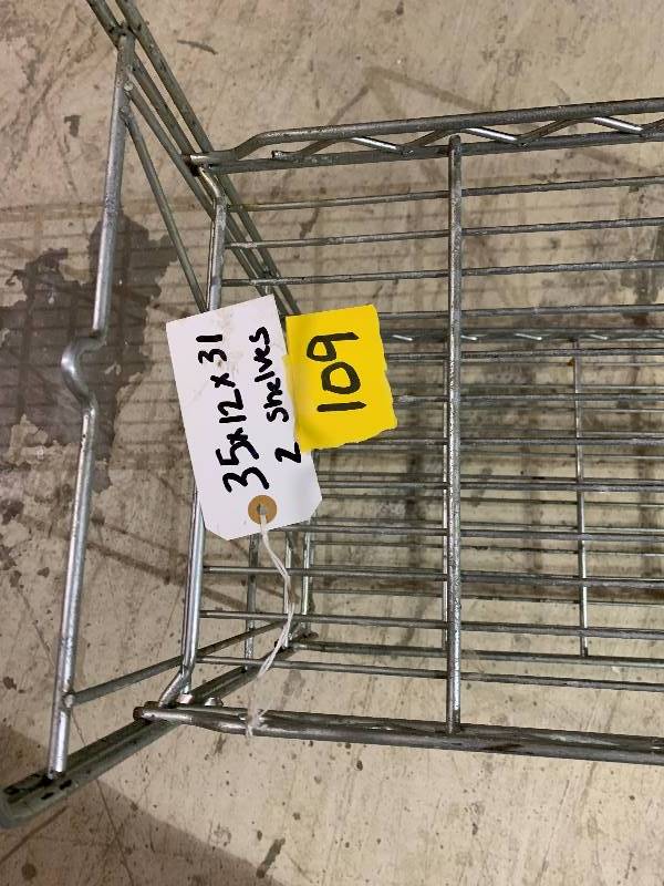 lot 57 image: Double Shelf36X12X31