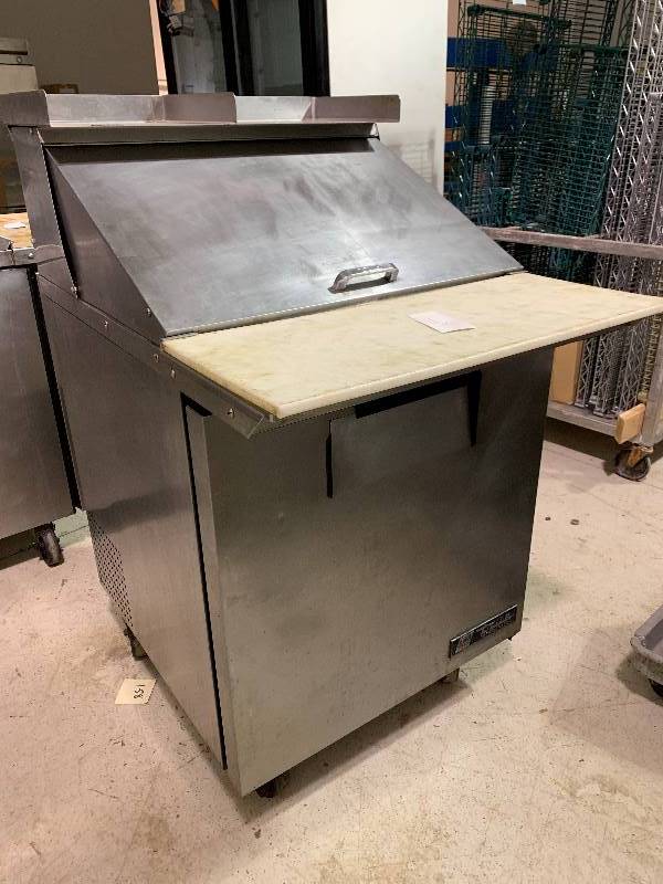 lot 11 image: True Single Door Prep table Runs Cools