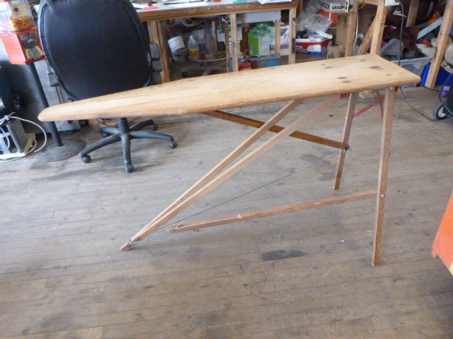 lot 11 image: Vintage Wooden Ironing Board