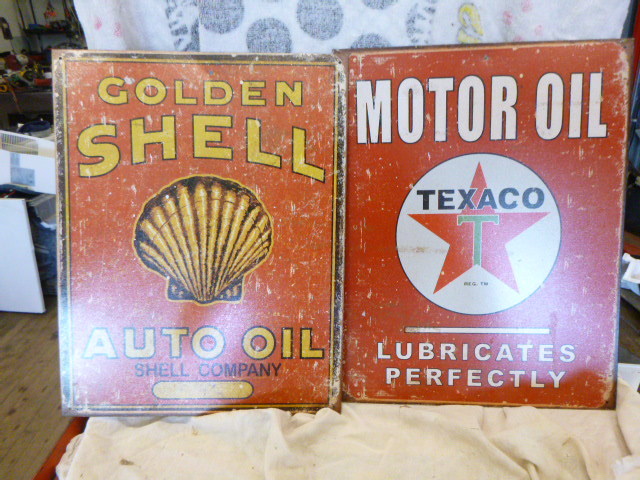 lot 112 image: 2 Oil Signs