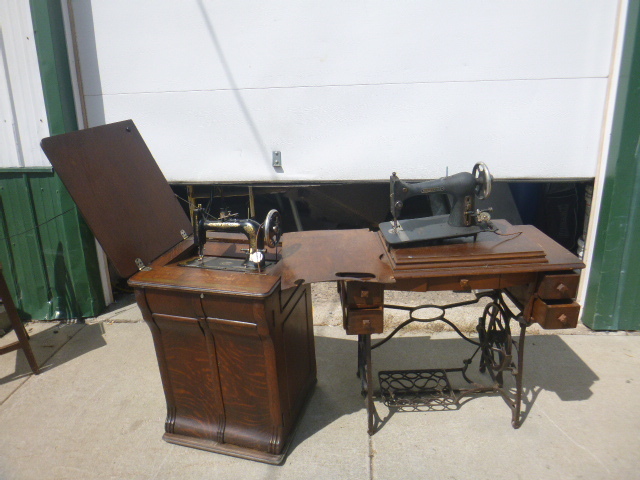 lot 53 image: 2 Vintage Sewing Machine