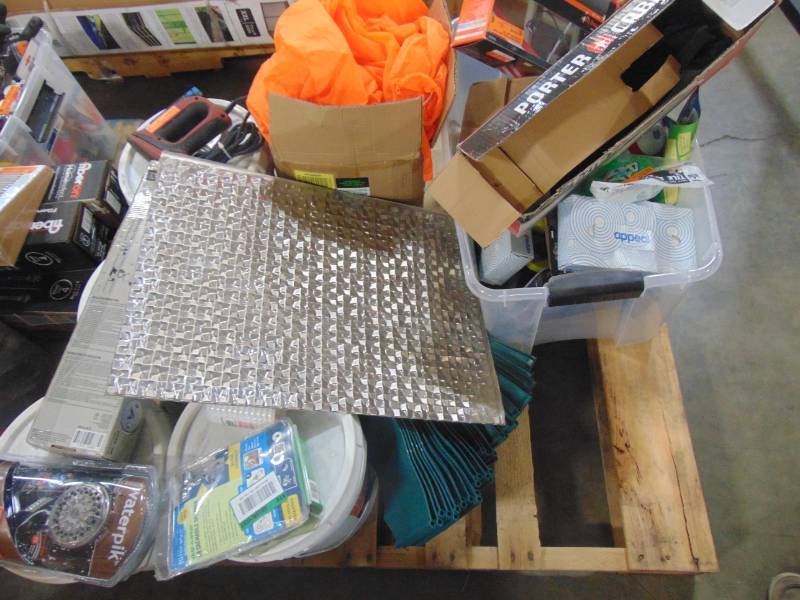 lot 308 image: WHOLESALE MIXED PALLET OF RETURNS - CONTRACTOR PALLET