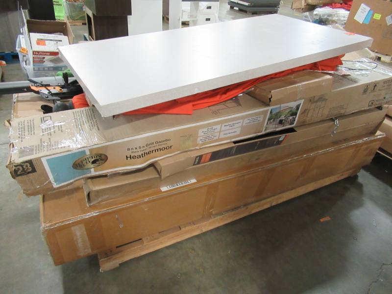 lot 15 image: WHOLESALE MIXED PALLET OF RETURNS - UMBRELLAS, GAZEBOS AND MORE