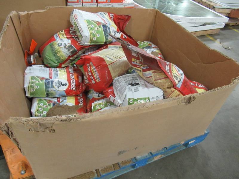 lot 16 image: Pallet of approximately 25 bags of Ortho Home Defense Insect Killer for Lawns Granules, 10-Lbs.