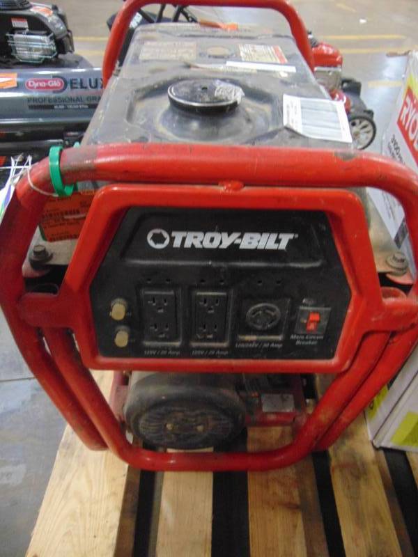 lot 333 image: Troy-Bilt Troy-Bilt 6000-Running Watts Portable Generator 030475