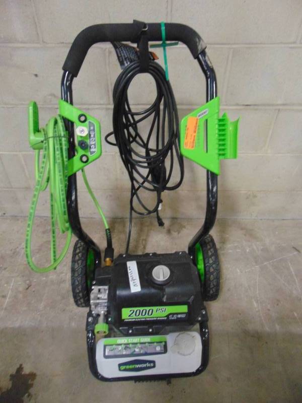 greenworks 2000 psi electric pressure washer