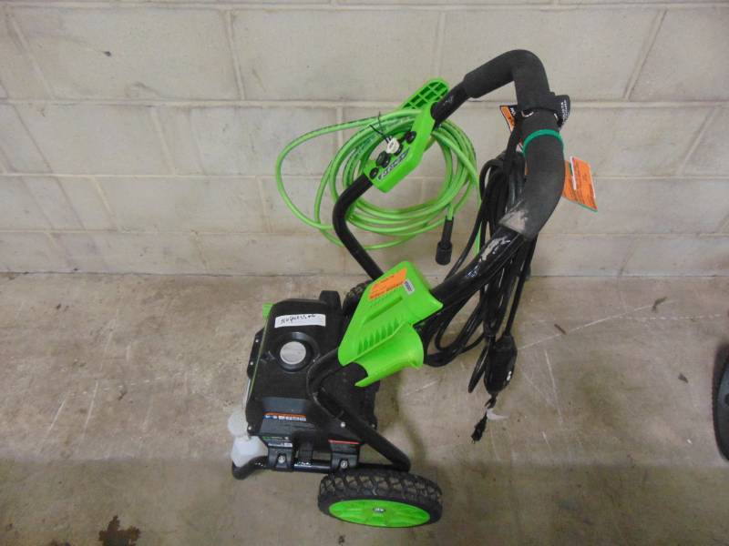 lot 341 image: Greenworks 2000-PSI 1.2-Gallon-GPM Water Electric Pressure Washer GPW2000-1