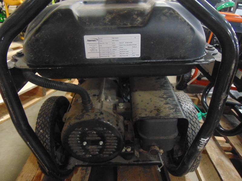 lot 363 image: Powermate 6,000-Watt Gasoline Powered Manual Start Portable Generator with Cord PM0126000