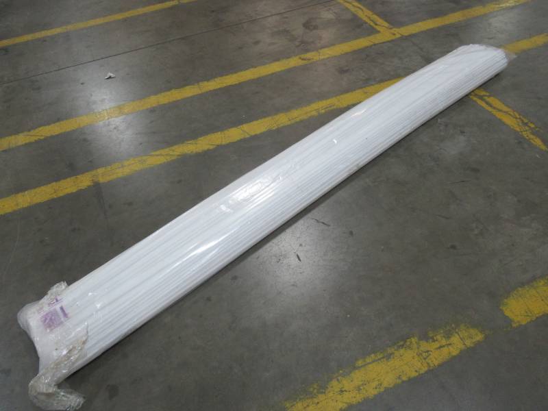 lot 57 image: Pexco (Fits Common Fence Height 4) Top Locking 80-Pack White Chain-Link Fence Privacy Slat PVT-WHITE-4