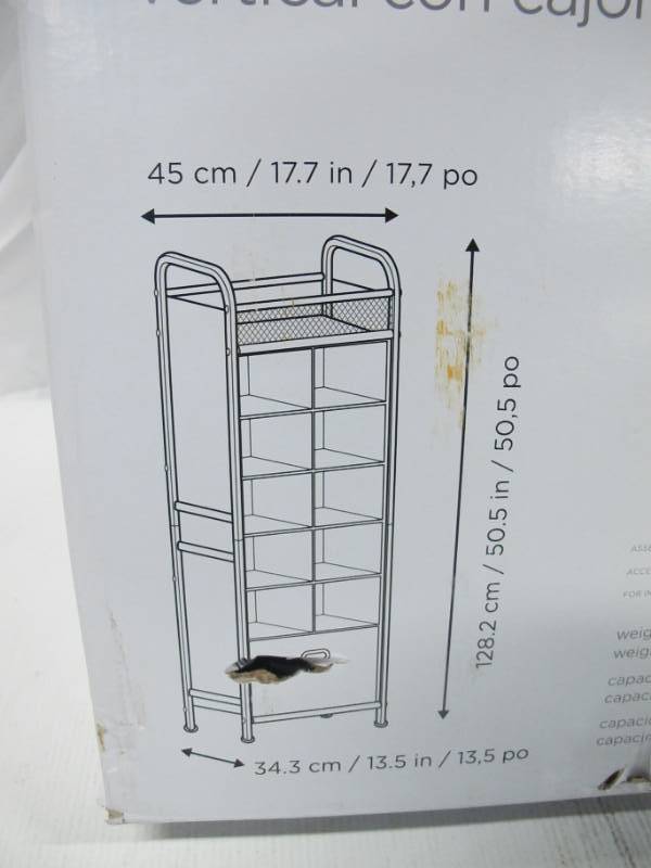 lot 75 image: Neatfreak 12 Compartment Vertical Cubby - Shoe Organizer