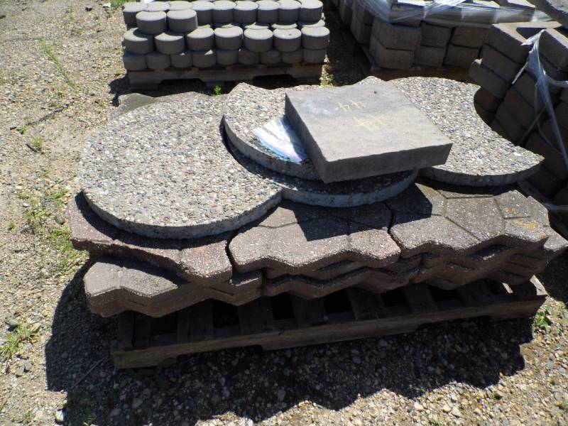 lot 44 image: 34 Misc Stepping Stones