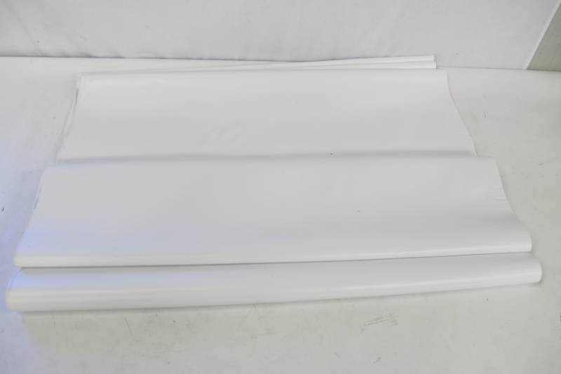lot I37 image: Vinyl Tarp - 12 oz. 6 x 12 White Vinyl tarp - Medium-Heavy Duty - Print on 1 Side