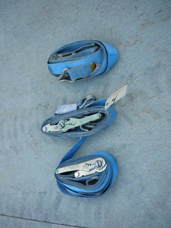 lot 14 image: Lot Of 2 Ratchet Straps