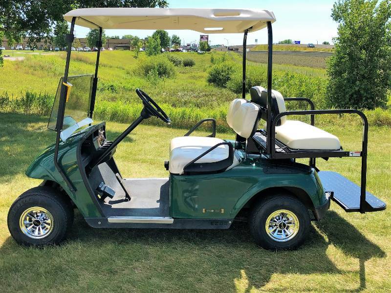 Green EZ-GO Electric 4 Passenger Golf Cart