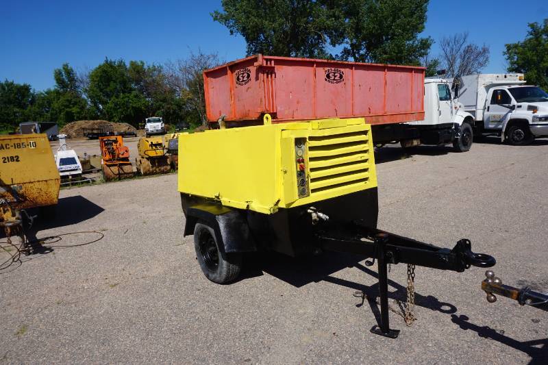 2002 Atlas Copca Model XAS96 Tow Behind Diesel Air Compressor