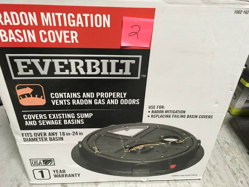 lot 2 image: Everbilt Radon Mitigation Basin Cover not used