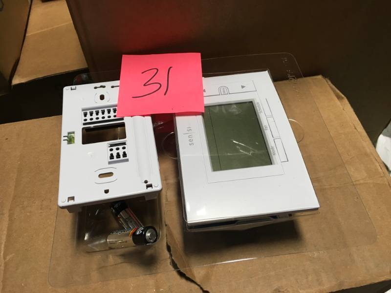 lot 31 image: Emerson Sensi Wi-Fi Smart Thermostat for Smart Home, DIY Version, Works with Alexa, Energy Star Certified open box in good condition