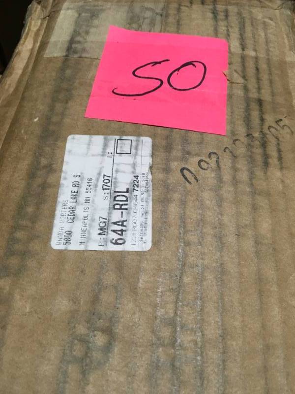 lot 50 image: HUSKY 4 ft. x 100 ft. Black 4 mil Plastic Sheeting not used