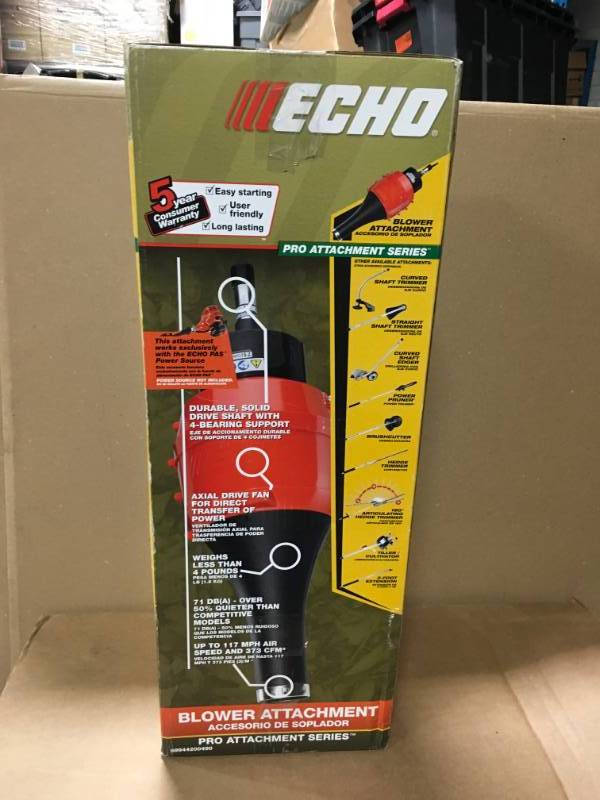 lot 59 image: ECHO PAS 129 MPH 347 CFM Leaf Blower Attachment not used