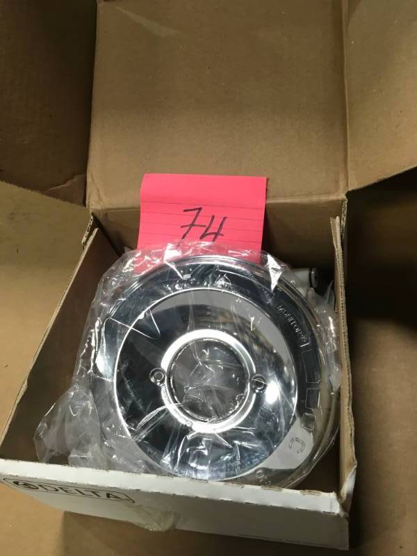 lot 74 image: Delta T13020 Chrome Classic Classic Pressure Balanced Mixing Valve  in good condition