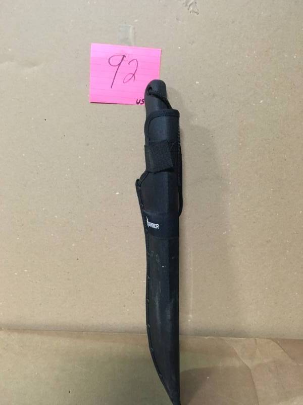 lot 92 image: GERBER MACHETE USED  in good condition